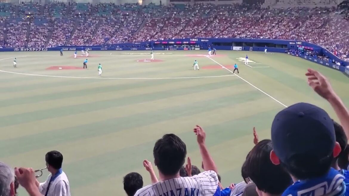 20240628　天才ﾌﾟﾆｷ♪【宮﨑敏郎 応援歌】　6回表　横浜DeNAﾍﾞｲｽﾀｰｽﾞ　宮崎敏郎@ﾊﾞﾝﾃﾘﾝﾄﾞｰﾑ ﾅｺﾞﾔ･ﾚﾌﾄ外野 ﾅｺﾞﾔﾄﾞｰﾑ