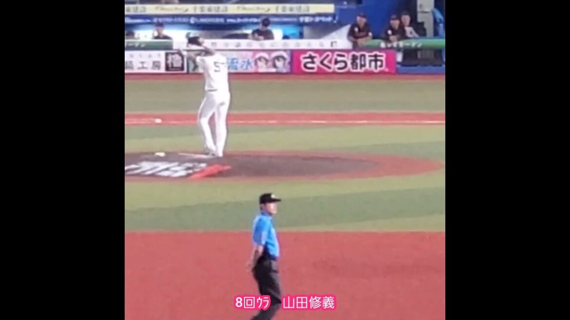 20240714　ﾉﾌﾞじゃ♪#山田修義　#投球練習　ｵﾘｯｸｽ･ﾊﾞﾌｧﾛｰｽﾞ中継ぎ投手　投球ﾌｫｰﾑ@ZOZOﾏﾘﾝｽﾀｼﾞｱﾑ･外野ﾚﾌﾄ