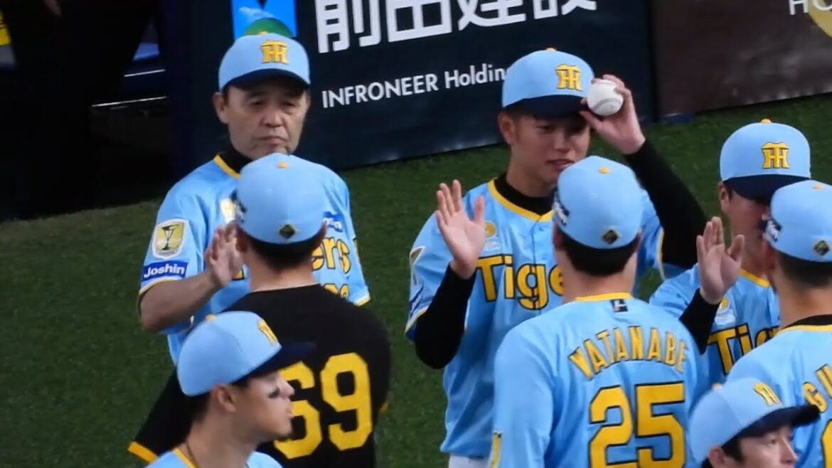 【勝利のハイタッチ】髙橋遥人が1025日ぶりの勝利投手！阪神タイガース連敗ストップ！ 2024.8.11