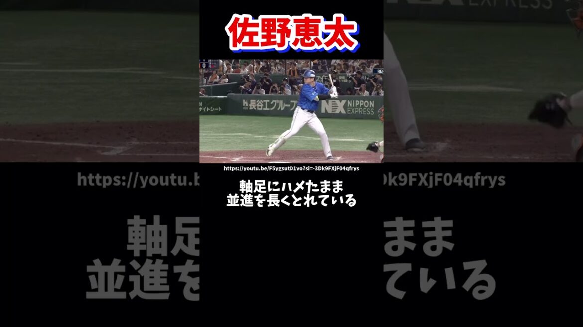 DeNA佐野恵太のバッティングフォーム解説#野球 #バッティングフォーム #プロ野球 #打撃フォーム #打撃フォーム #横浜DeNAベイスターズ#佐野恵太