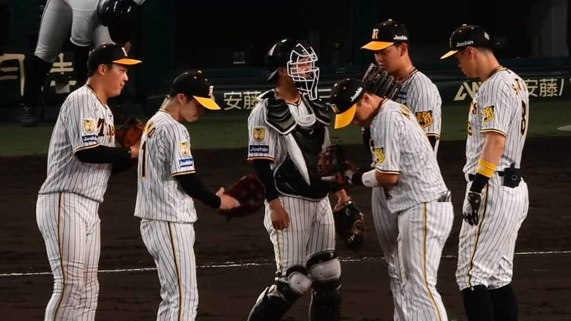 【シンクロ率90%】及川を鼓舞する意味でほぼ同時にグラブ叩く大山・中野・木浪 2024.7.31