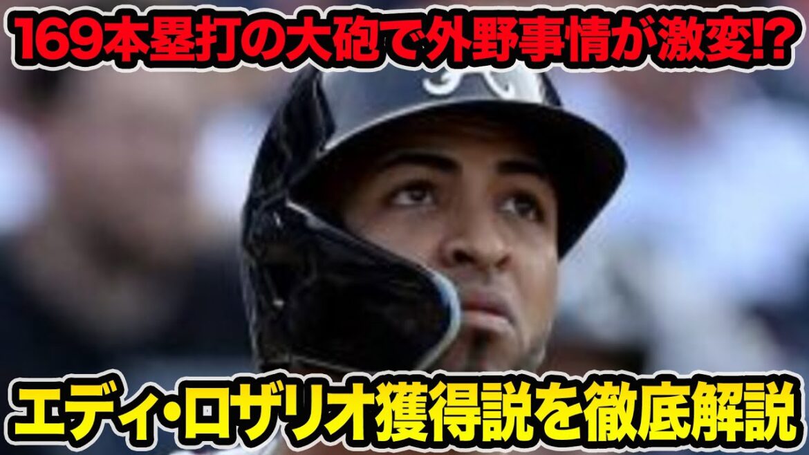 【獲得なら外野事情が大激変も】エディ・ロザリオ獲得の可能性を徹底解説!! 超最新のレフト問題について【阪神タイガース】