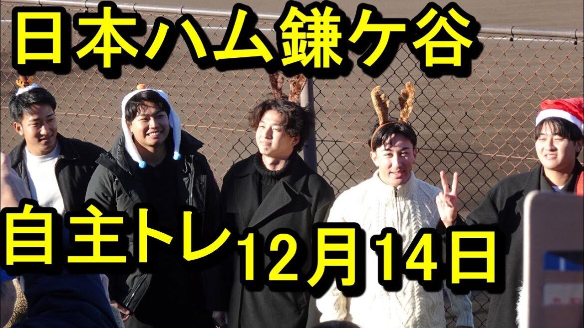 日本ハム鎌ケ谷自主トレ2024.12.14
