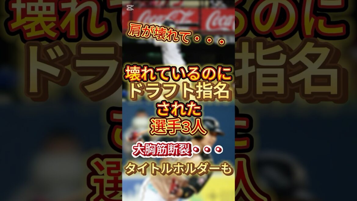 壊れているのにドラフト指名された選手3人#プロ野球 #野球 #西川遥輝 #西川愛也 #ファイターズ #ライオンズ #ショート動画 #ショート #shorts