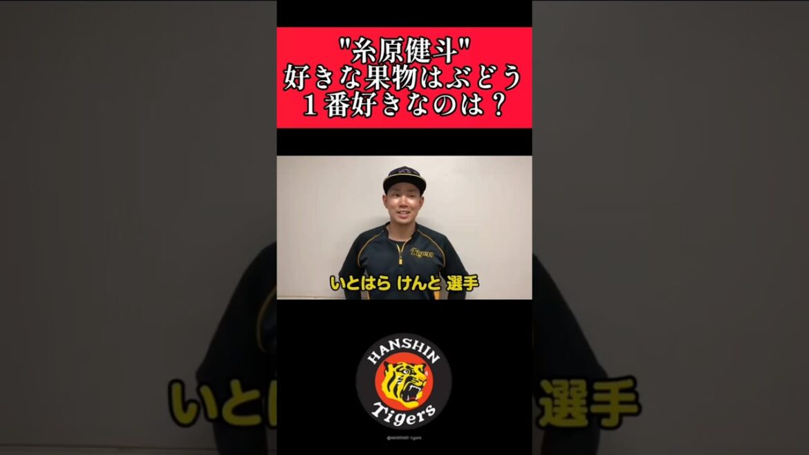 【阪神】"糸原健斗"好きな果物！ #阪神 #阪神タイガース #糸原健斗 #shorts