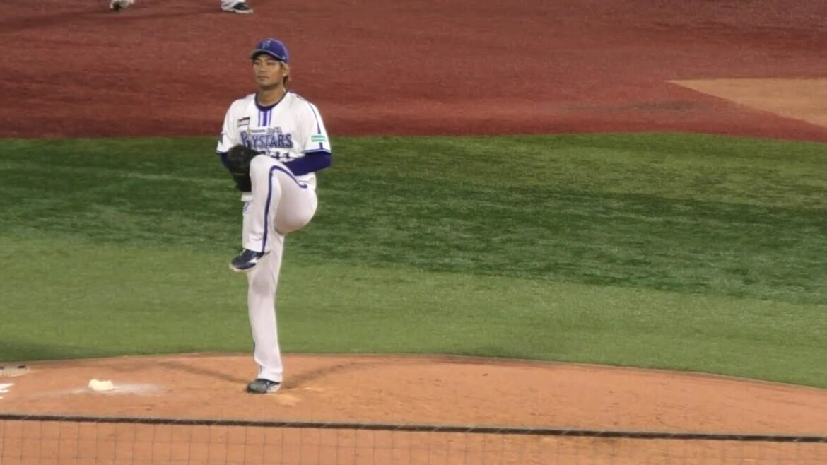 スロー映像)DeNA 佐々木千隼 投球フォーム～2024.6.7(横浜スタジアム)