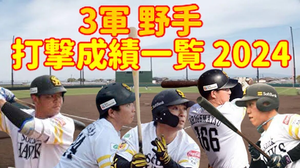 【3軍】 野手成績2024 総まとめ