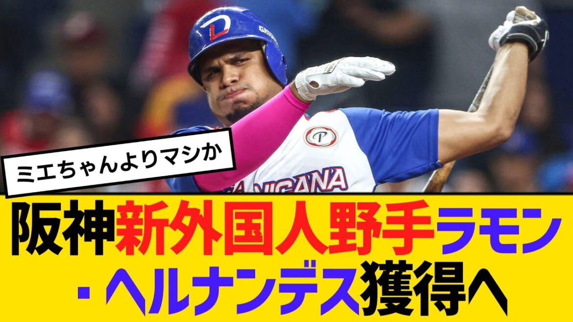 阪神・新外国人野手、28歳の巨漢ラモン・ヘルナンデス獲得へ　【ネットの反応】【反応集】