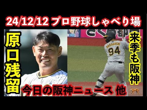 超速報【毎日プロ野球しゃべり場】㊗️阪神原口残留決定!を語ろう24/12/12 プロ野球情報トーク #阪神タイガース #原口文仁 #プロ野球 超速報【毎日プロ野球しゃべり場】㊗️阪神原口残留決定!を語ろう24/12/12 プロ野球情報トーク #阪神タイガース #原口文仁 #プロ野球