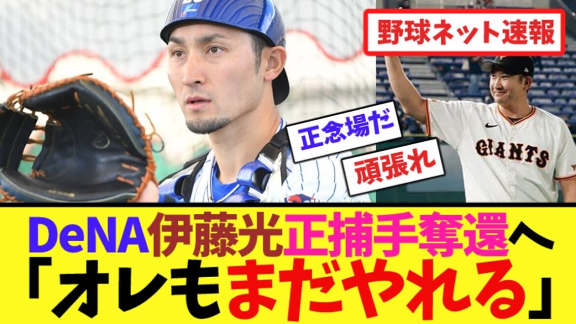 DeNA伊藤光正捕手奪還へ「オレもまだやれる」【ネット反応集】