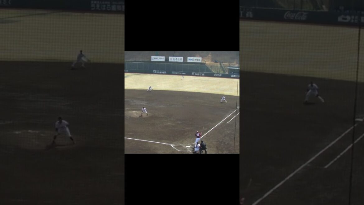 楽天 ルーキー中島大輔がライトへヒットを放つ［ 読売ジャイアンツ対 東北楽天ゴールデンイーグルス 2024年3月16日］ #中島大輔