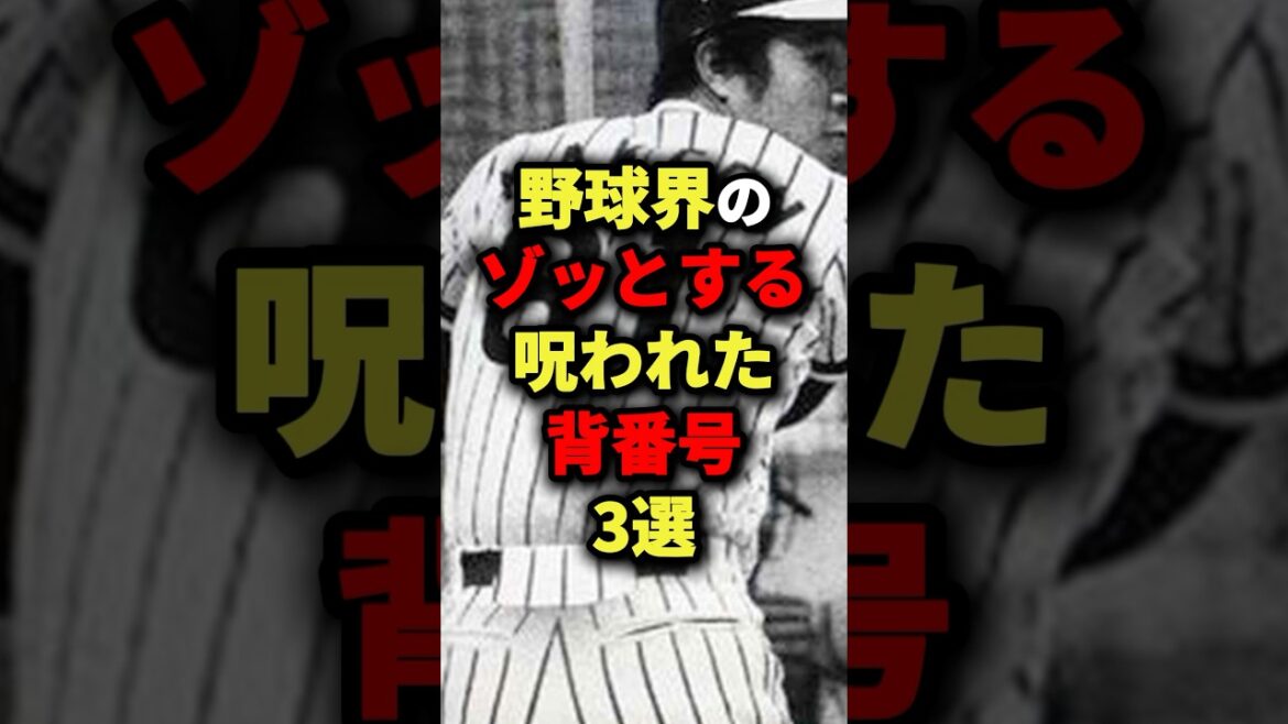 野球界のゾッとする呪われた背番号３選#プロ野球 #shorts