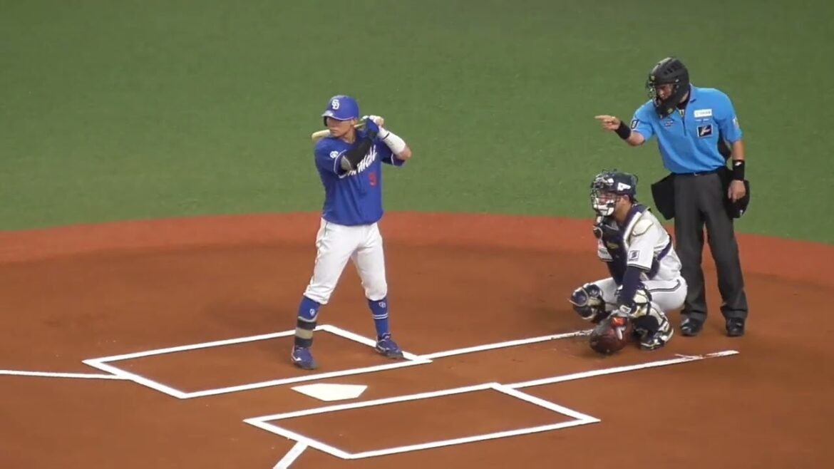 「プレイボール！」（白井 一行 主審）　東 晃平 対 村松 開人　#オリックスバファローズ #中日ドラゴンズ