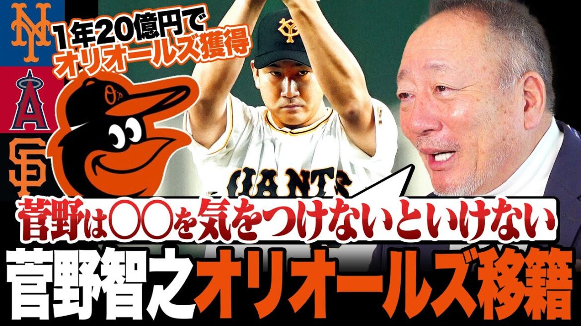 【菅野智之】単年20億円でオリオールズと契約合意‼︎メジャーで活躍できるのか⁉︎菅野の"強みと注意点"を高木豊が分析します‼︎