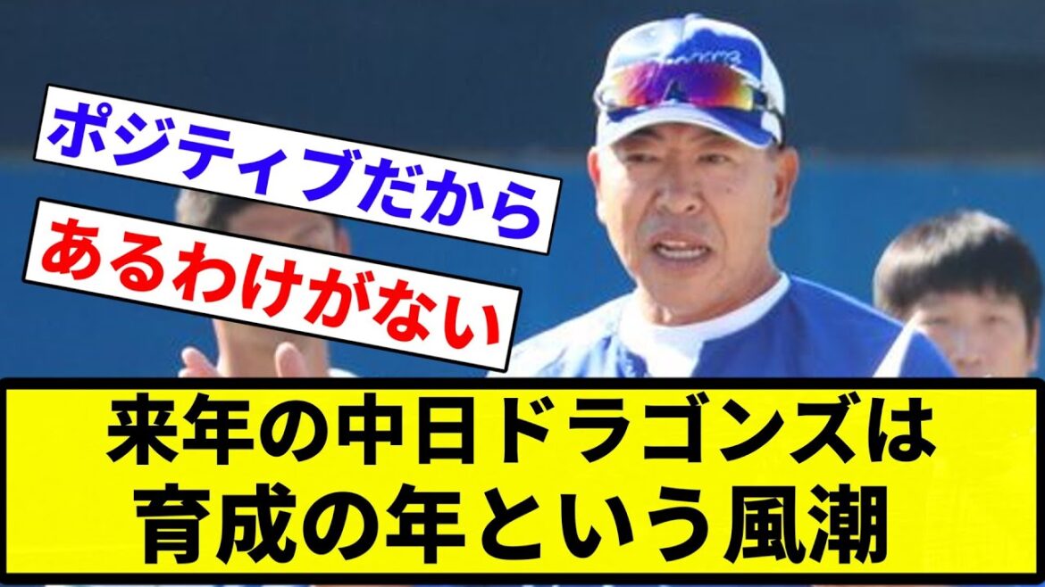 【またかよ】来年の中日ドラゴンズは育成の年という風潮【プロ野球反応集】【2chスレ】【1分動画】【5chスレ】