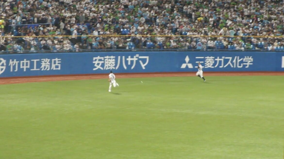 巨人 中山礼都 ツーベースヒット　ヤクルト vs 巨人　2024年9月29日(日) 神宮球場