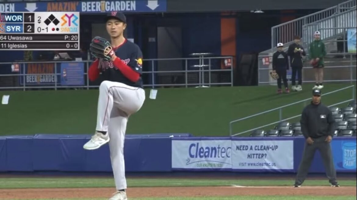 福岡ソフトバンクホークスが新戦力として獲得した上沢直之投手の豪快なピッチングプレー集