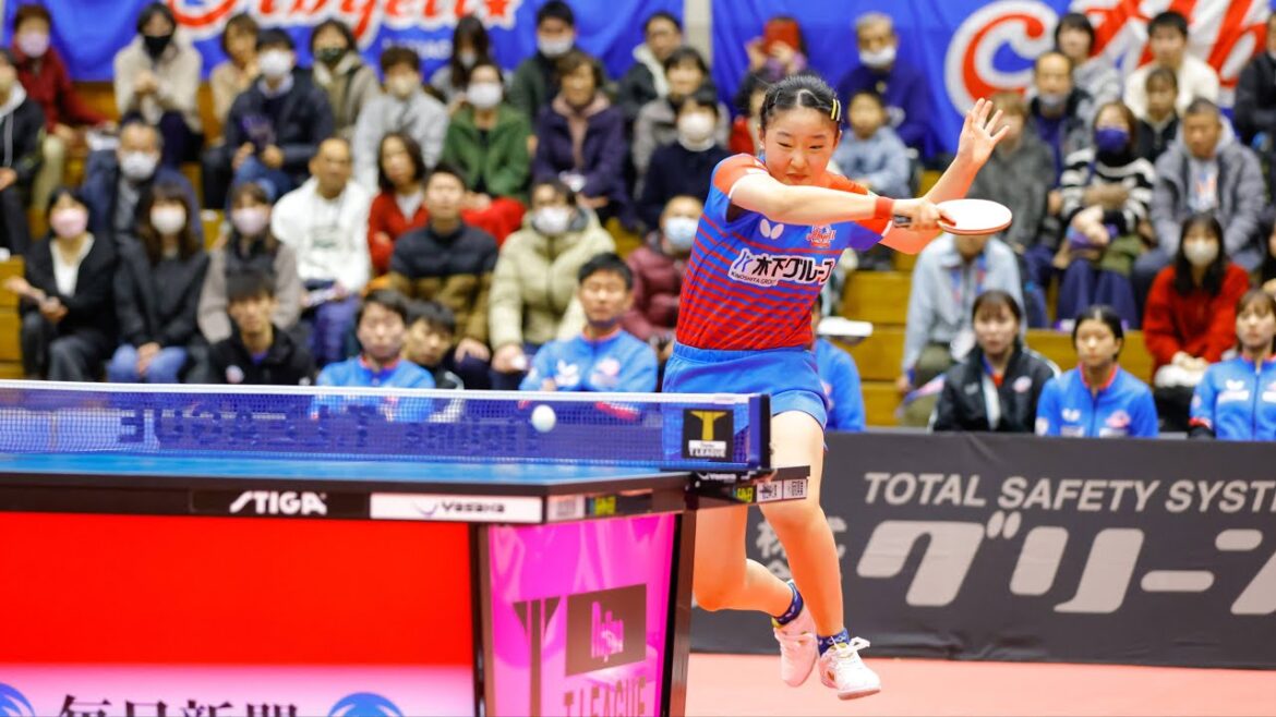 リスンウン vs 張本美和 TBESTGAME 九州アスティーダ vs 木下アビエル神奈川 ノジマTリーグ2023-2024 2023年12月24日 福岡市民体育館【卓球Tリーグ公式】 リスンウン vs 張本美和 TBESTGAME 九州アスティーダ vs 木下アビエル神奈川 ノジマTリーグ2023-2024 2023年12月24日 福岡市民体育館【卓球Tリーグ公式】