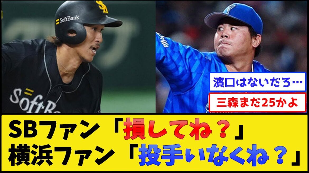 【トレード】横浜ファン＆SBファン、両方ダメージを受け始める【横浜DeNAベイスターズ 福岡ソフトバンクホークス】【プロ野球なんJ 2ch プロ野球反応集】