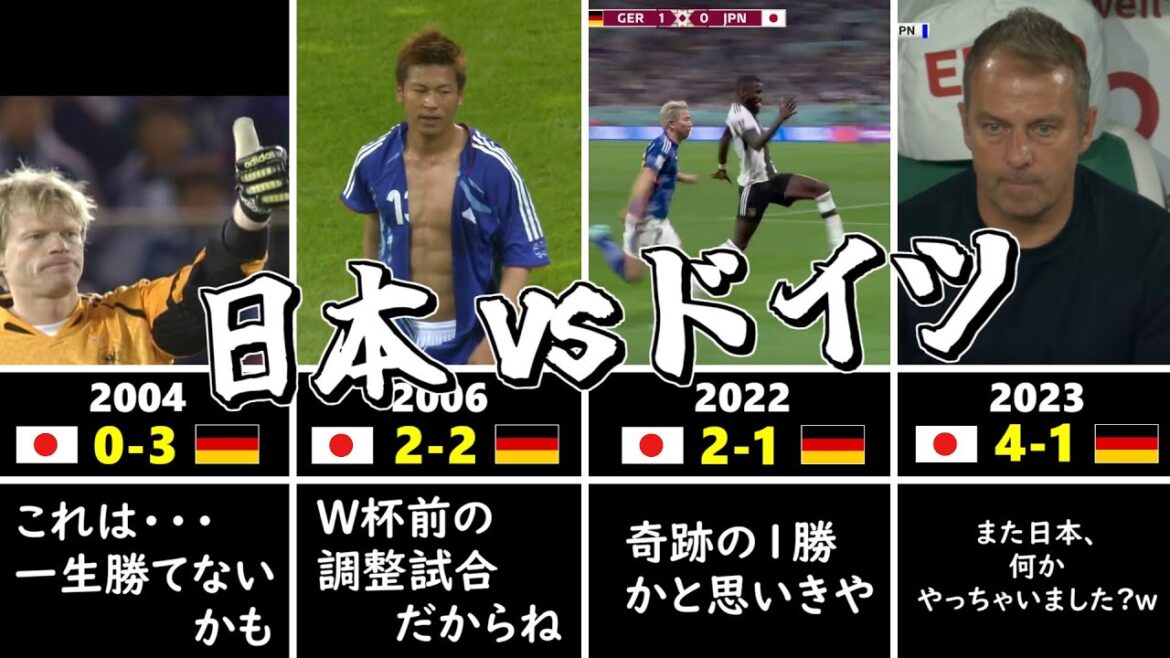 【カタカナが一気に増えます】日本 vs ドイツ ４選