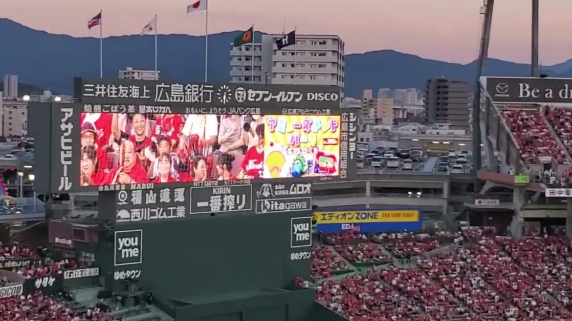 20240901　広島東洋ｶｰﾌﾟ　3回ｳﾗ　攻撃前の3連@MAZDA Zoom-Zoom ｽﾀｼﾞｱﾑ広島･ﾋﾞｼﾞﾀｰﾊﾟﾌｫｰﾏﾝｽ