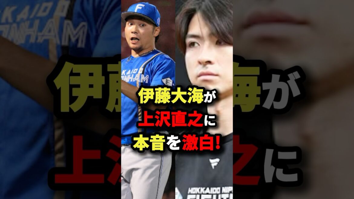 伊藤大海が上沢直之に本音を激白！#プロ野球 #shorts