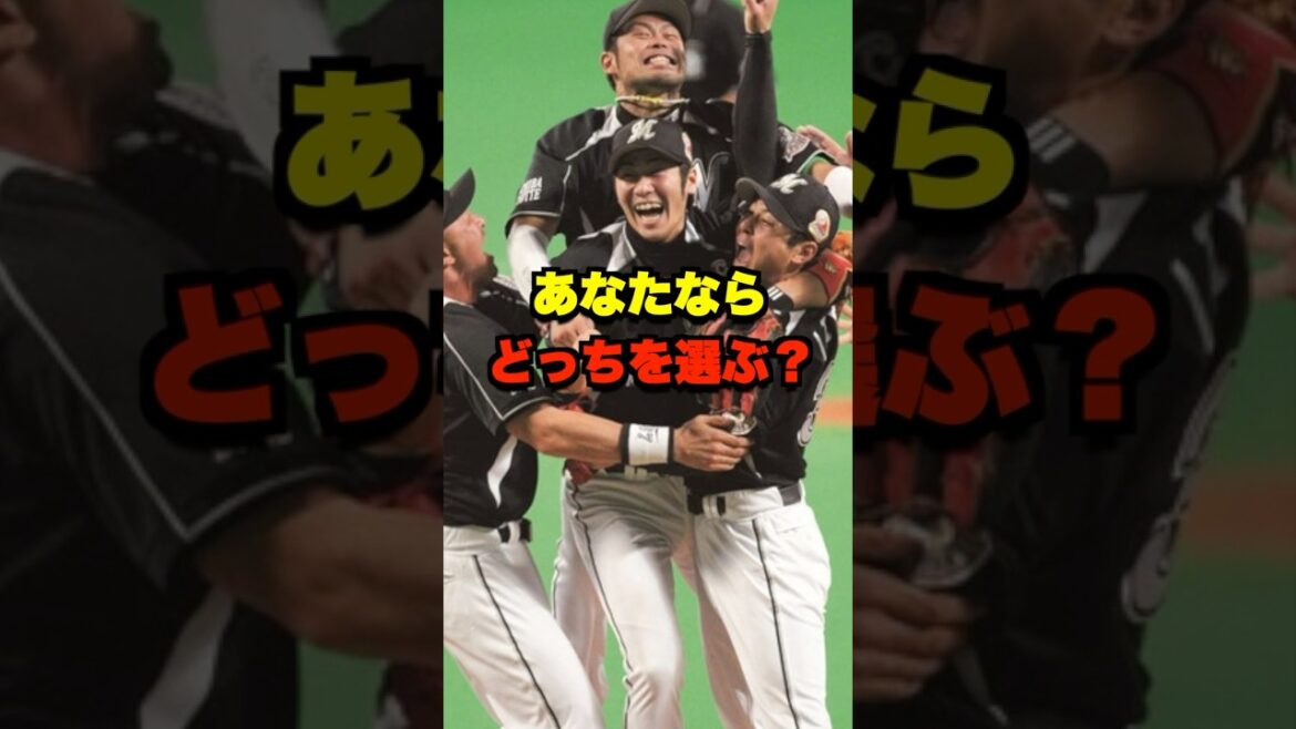 あなたならどっちを選ぶ? #野球 #プロ野球 #野球ネタ #千葉ロッテマリーンズ あなたならどっちを選ぶ? #野球 #プロ野球 #野球ネタ #千葉ロッテマリーンズ