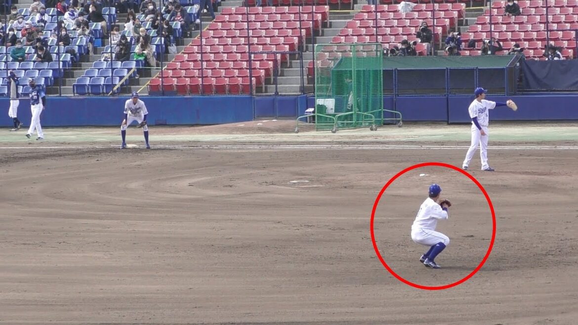 高橋周平の屈伸スロー【中日ドラゴンズ 2021年 プロ野球 オープン戦】