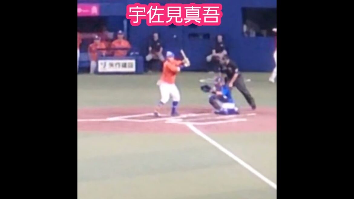 20241006　宇佐見真吾の打撃フォーム　#shorts　中日ﾄﾞﾗｺﾞﾝｽﾞ@ﾊﾞﾝﾃﾘﾝﾄﾞｰﾑ ﾅｺﾞﾔ･ﾚﾌﾄ外野 ﾅｺﾞﾔﾄﾞｰﾑ