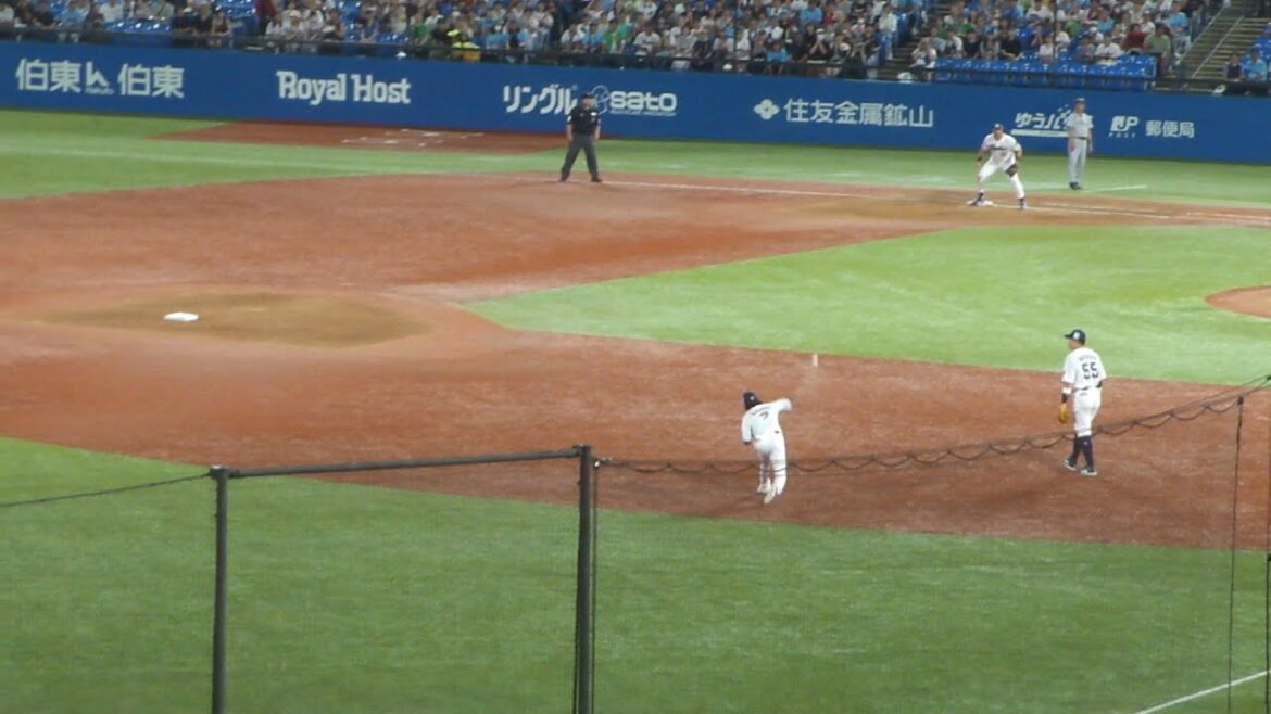 ヤクルト 長岡秀樹 ナイスプレー　ヤクルト vs 巨人　2024年9月13日(金) 神宮球場