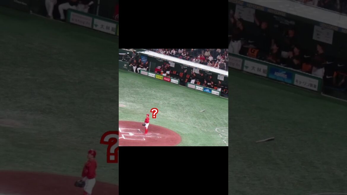 岡本和真の東京ドーム天井に消える打球がタイムリーの時の最初はポカンとしてる巨人ベンチの様子＜読売ジャイアンツ 対 広島カープ 2024年4月13日＞