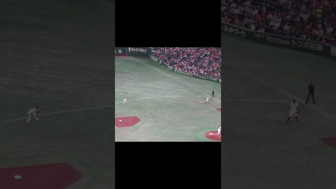 吉川尚輝のセカンド守備の様子〜綺麗なゴロ処理2024年4月25日 読売ジャイアンツ 対 中日ドラゴンズ