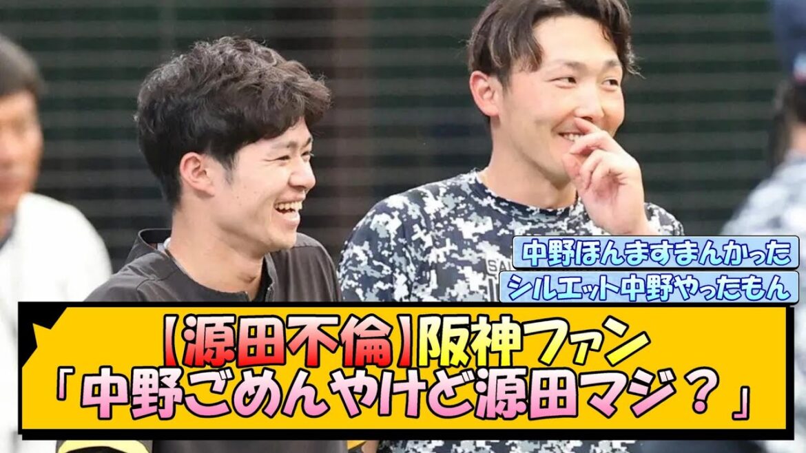 【源田不倫】阪神ファン「中野ごめんやけど源田マジ？」【なんJ/2ch/5ch/ネット 反応 まとめ/阪神タイガース/藤川球児】