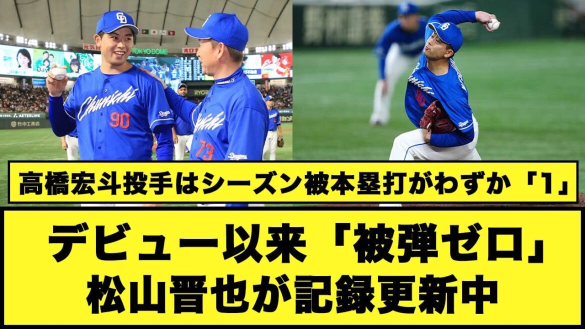 中日・松山晋也投手 デビュー以来「被弾ゼロ」の記録更新中#プロ野球 #中日ドラゴンズ #松山晋也 中日・松山晋也投手 デビュー以来「被弾ゼロ」の記録更新中#プロ野球 #中日ドラゴンズ #松山晋也