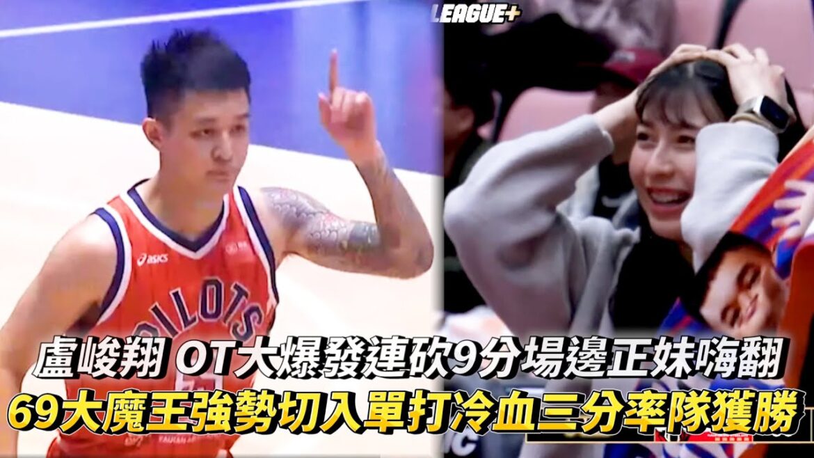 盧峻翔 OT大爆發連砍9分場邊正妹嗨翻 69大魔王強勢切入單打冷血三分率隊獲勝 PLG例行賽 高雄鋼鐵人 VS 桃園璞園領航猿