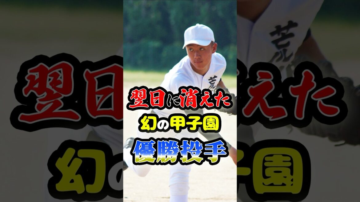 登板翌日に消えた...幻の「甲子園優勝投手」に関する雑学　#野球 #高校野球 #甲子園