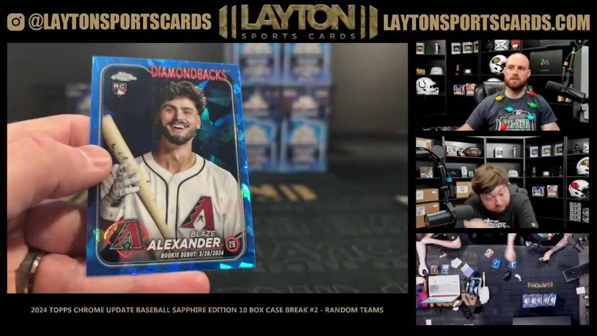 NICE CASE! 2024 Topps Chrome Update Baseball Sapphire Edition 10 Box Case Break #2 NICE CASE! 2024 Topps Chrome Update Baseball Sapphire Edition 10 Box Case Break #2