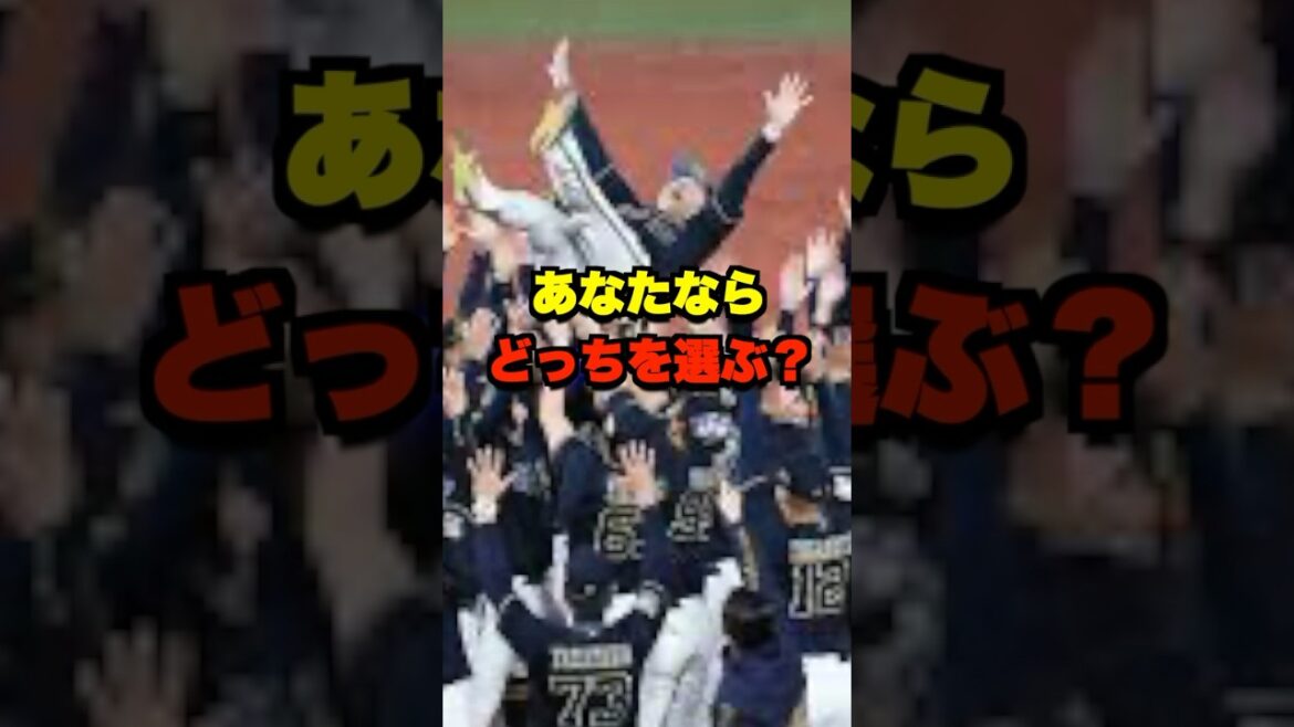 あなたならどっちを選ぶ？ #野球 #プロ野球 #野球ネタ #オリックスバファローズ #オリックスブルーウェーブ