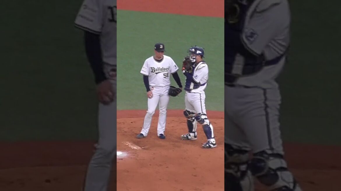 井口 和朋・若月 健矢 バッテリー　リプレー検証待ち　#オリックスバファローズ #shorts