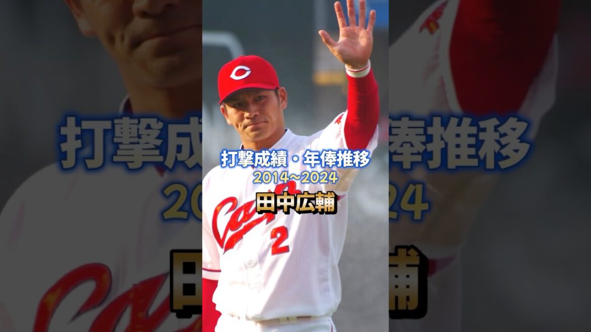 田中広輔 打撃成績・年俸推移 #プロ野球 #広島カープ