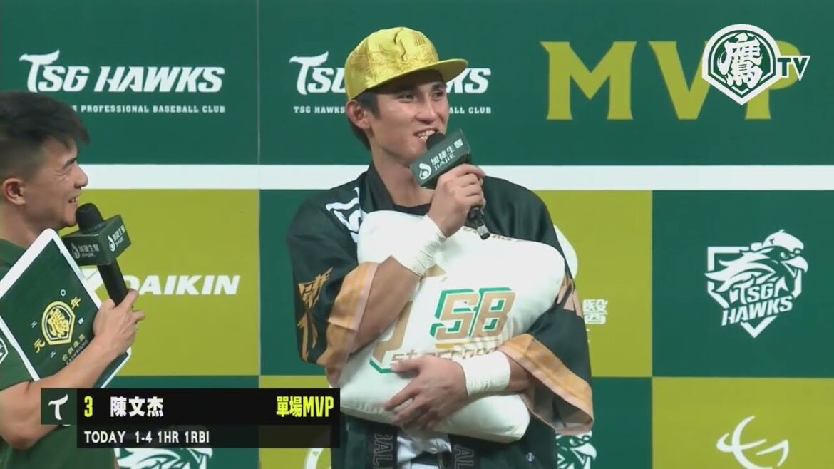 【6/13一軍例行賽】單場MVP：#陳文杰