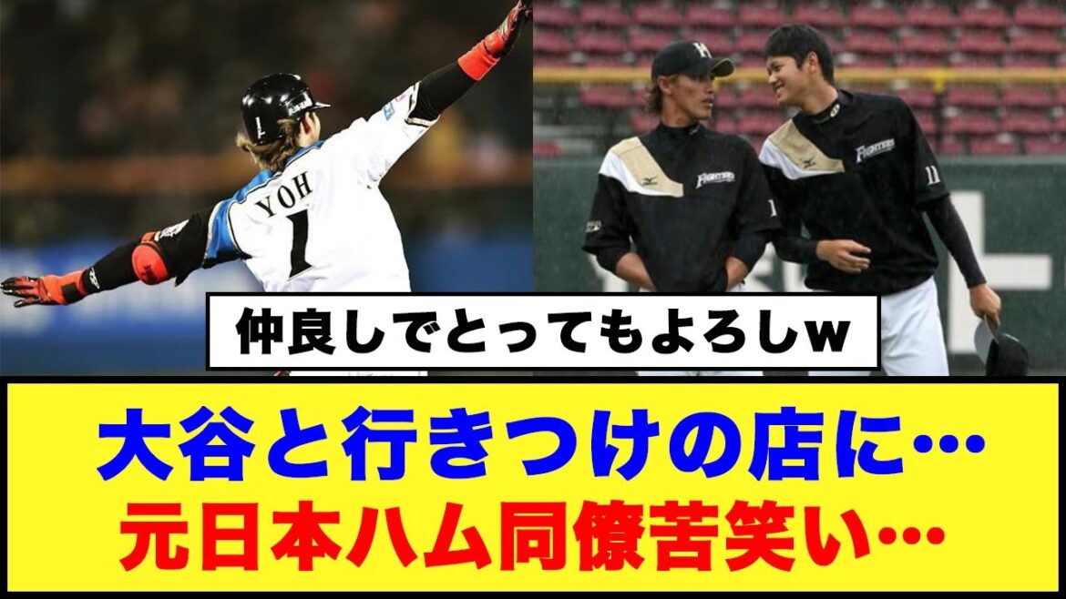 大谷と行きつけの店に…元日本ハム同僚苦笑い…#日ハム #大谷翔平 #陽岱鋼 大谷と行きつけの店に…元日本ハム同僚苦笑い…#日ハム #大谷翔平 #陽岱鋼
