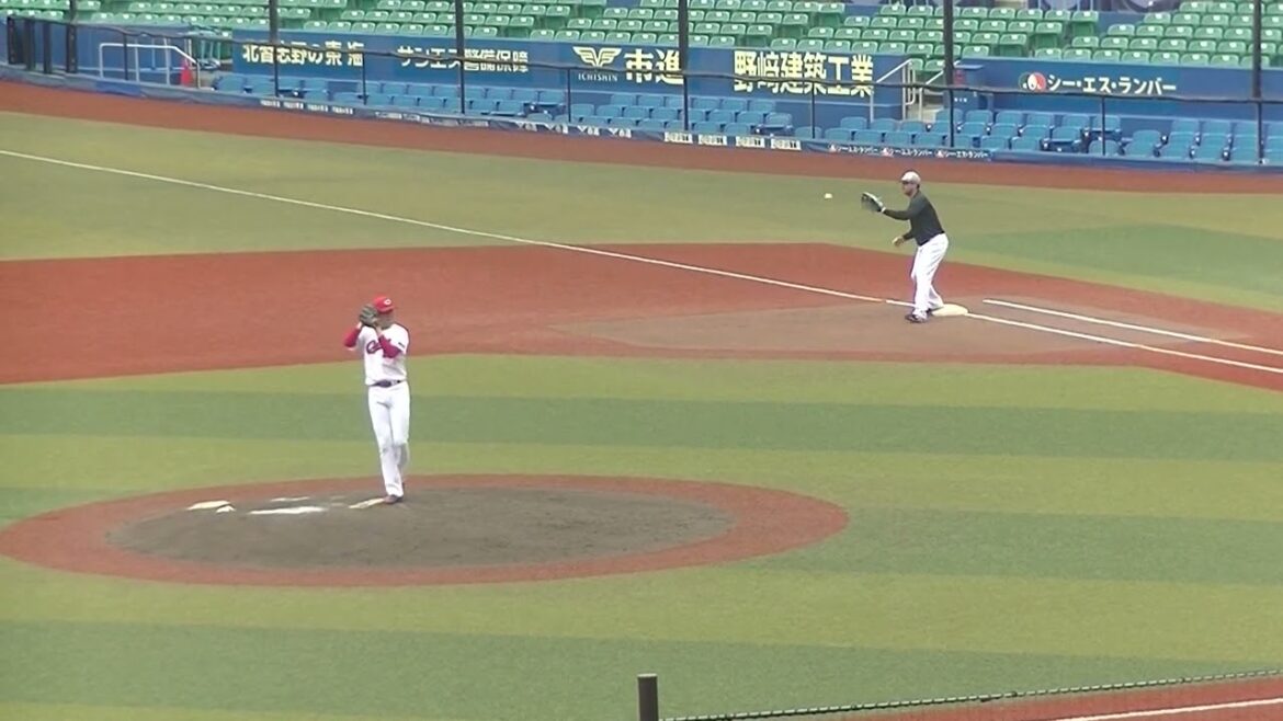 【合同トライアウト】カープ行木俊の投球練習2024年プロ野球12球団合同トライアウト11月14日