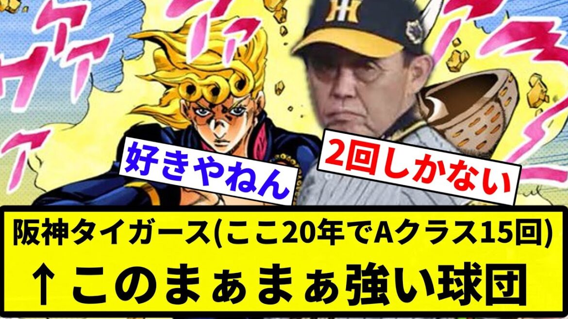 【普通に強い】阪神タイガース(ここ20年でAクラス15回)←このまぁまぁ強い球団ｗｗｗｗｗｗ 【プロ野球反応集】【2chスレ】【なんG】