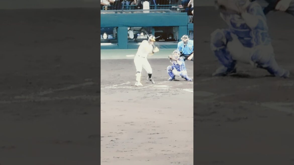 【防具がなければ大惨事】佐藤輝明 審判の心臓付近にファウルチップ