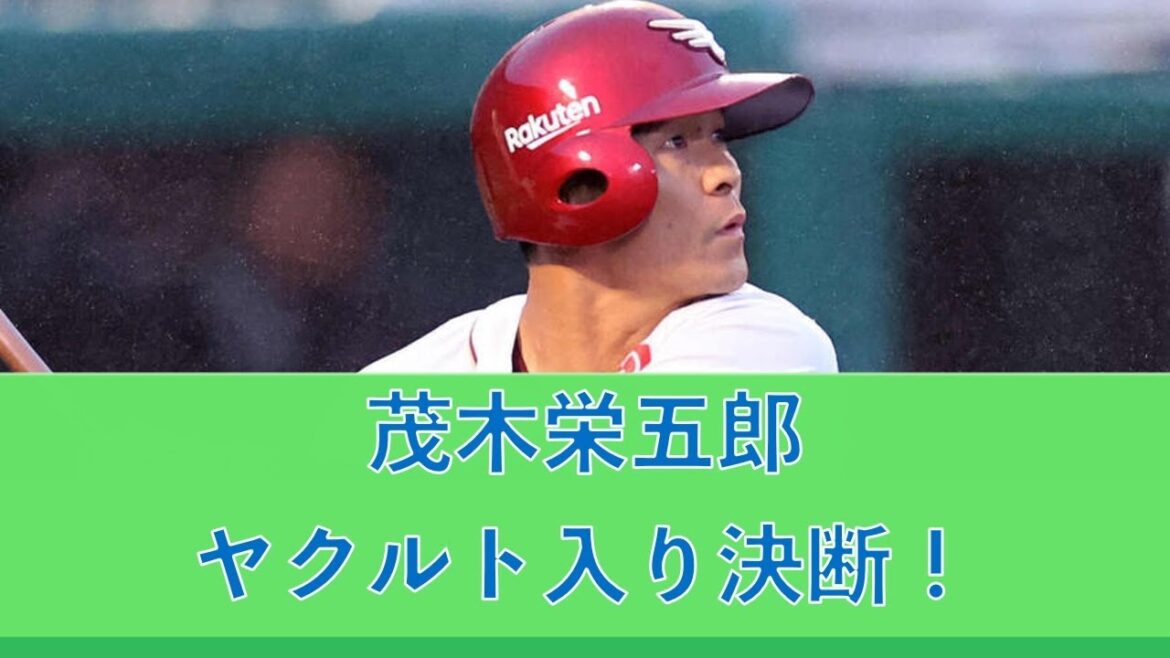 茂木栄五郎がFAでヤクルト入り決断！背番号は8！2年総額1億2000万円以上の契約を提示された模様 20241205