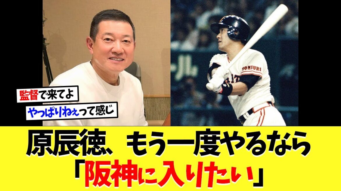 【衝撃】原辰徳、もう一度プロ野球選手になるなら「阪神タイガースに行きたい」【プロ野球】【野球】【なんｊ】【なんj】【5ch】【2ch】【甲子園】【MLB】