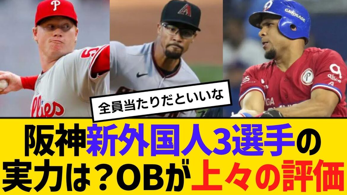 阪神・新外国人3選手の実力は？球団OBが上々の評価　【ネットの反応】【反応集】