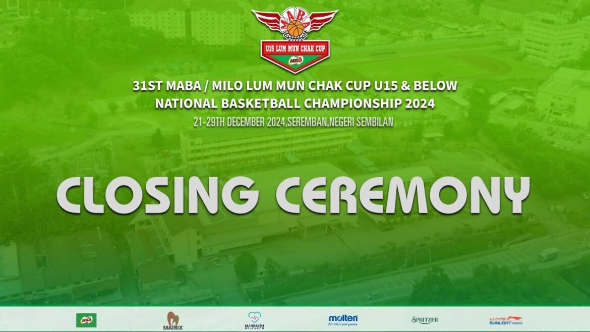 MABA U15 2024 | 29/12 | C1 SJK(C) Kuo Min | CLOSING CEREMONY