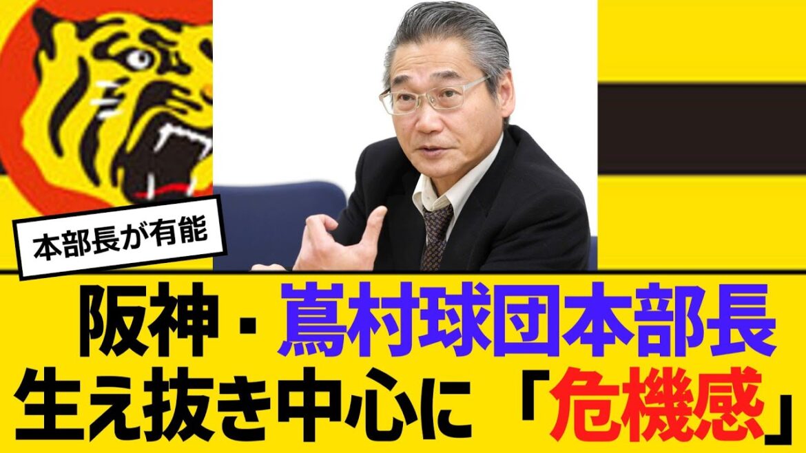 阪神・嶌村球団本部長生え抜き中心に「危機感」選手層厚くなるも「うまくいき過ぎ」　【ネットの反応】【反応集】